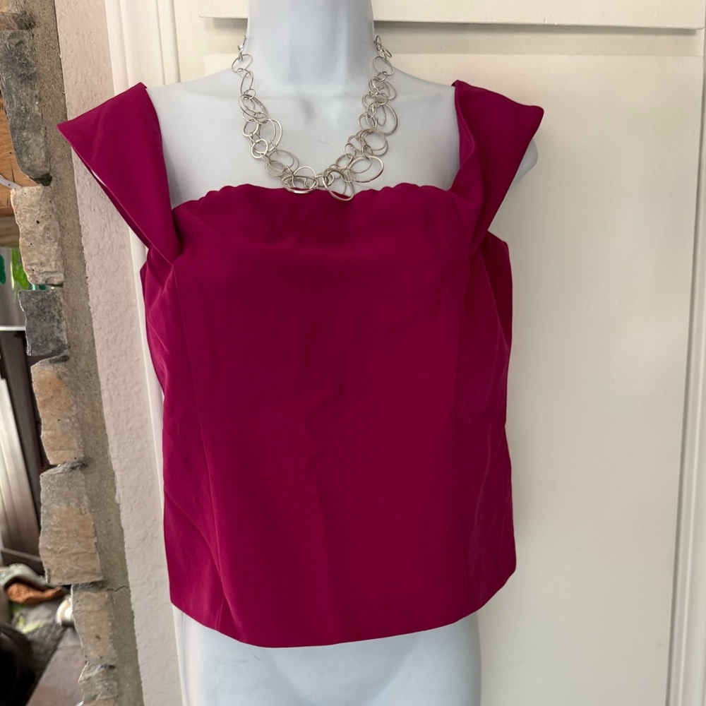 Express Pink Boxy Off The Shoulder Top.  #24